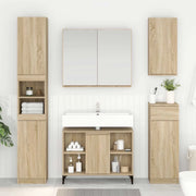 Armadio sottolavello con porta Rovere Sonoma 80 x 33 x 60 cm