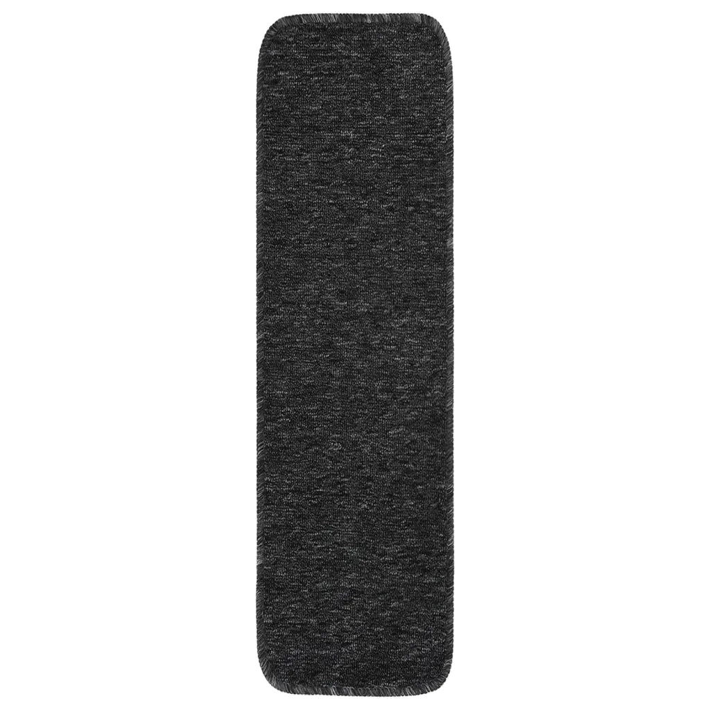 Tappetini per Scale 15 pz | Gradini per Scale 75x20 cm Antracite Antiscivolo