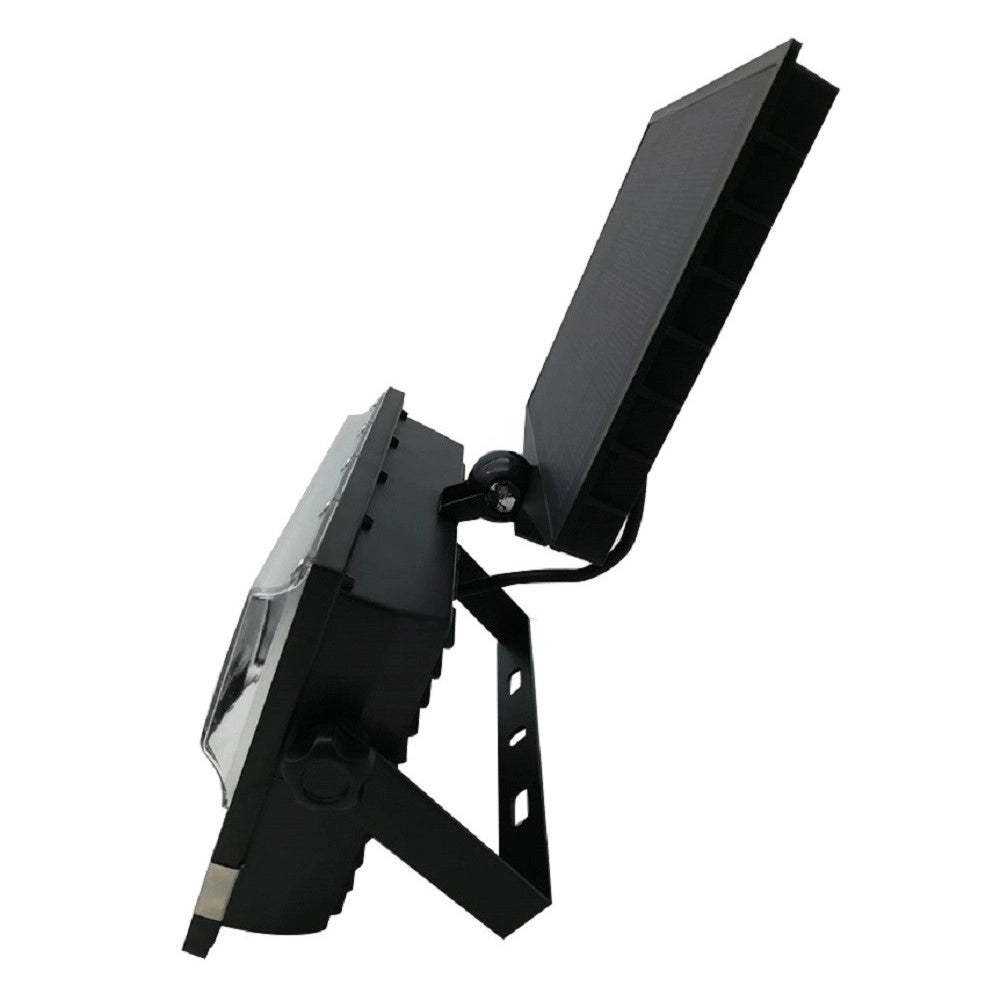 Trade Shop - Faro Faretto Led Sensore Movimento E Pannello Solare Ricaricabile Luce Bianca -
