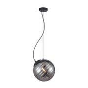 Lampada a sospensione sfera nera E27 60W Perona Italux