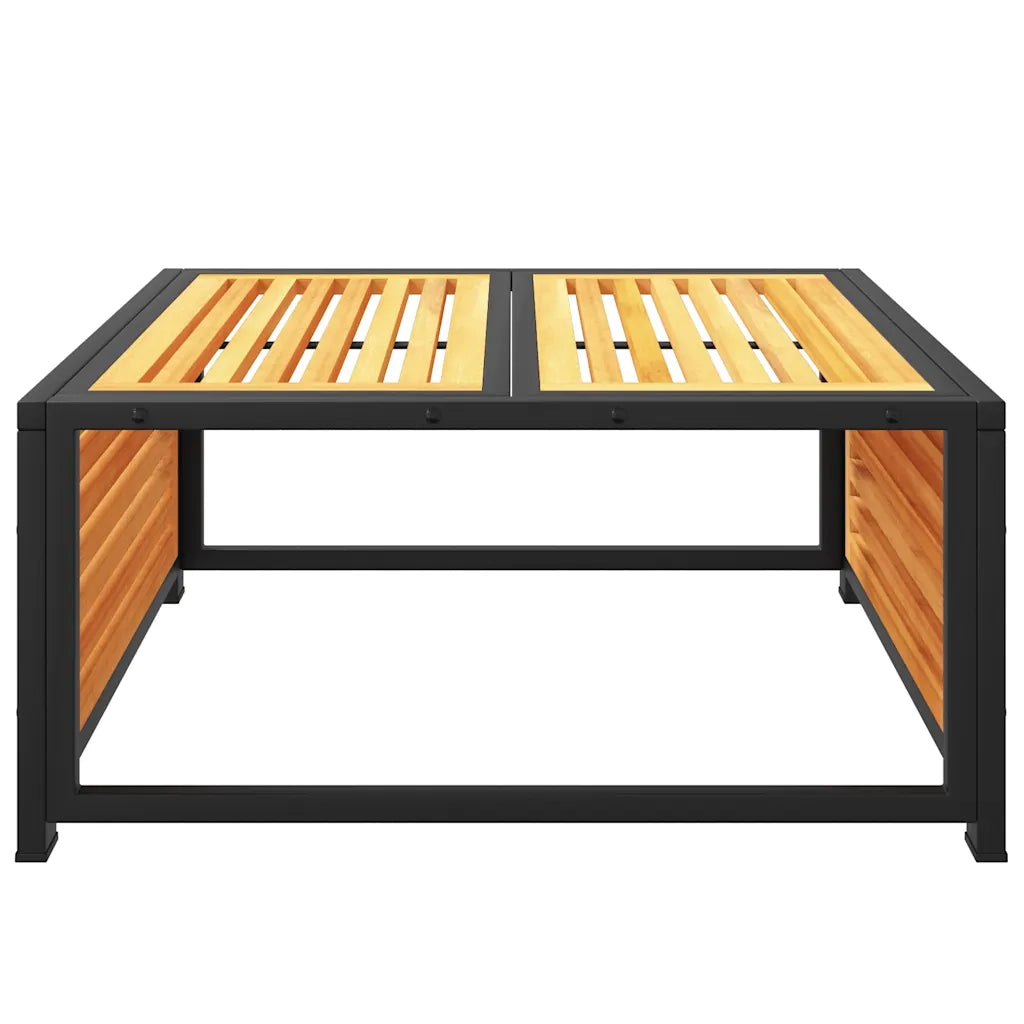 Tavolino da Giardino-Tavolo da Esterno 68x68x30 cm in Legno Massello di Acacia