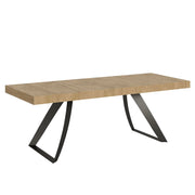 Tavolo Allungabile 160-420x90x77 cm Proxy Premium Quercia Natura Telaio Antracite