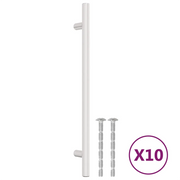 Maniglie per Mobili 10 pz Argento 192 mm in Acciaio Inox CFW3457509