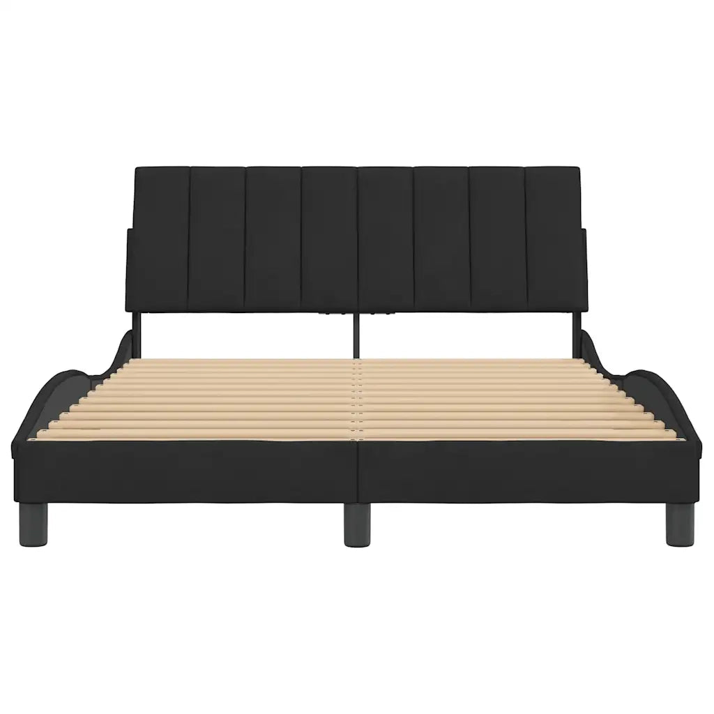 Giroletto senza Materasso Hanko Nero 120x200 cm Velluto 3207839