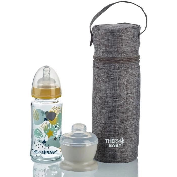 Portabiberon THERMOBABY - termico - grigio melange