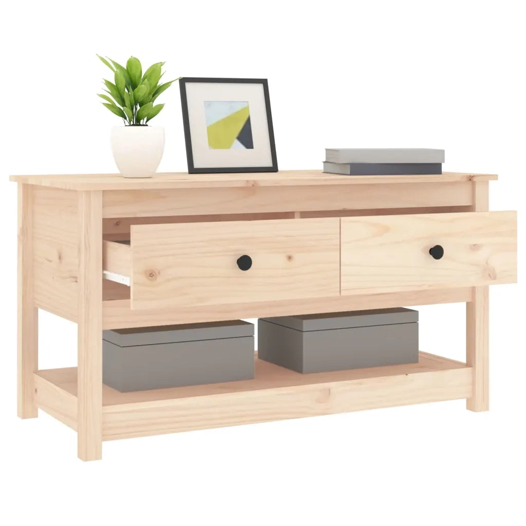 Tavolino da salotto | Tavolino da caff¨¨ | Tavolino da Soggiorno 102x49x55 cm in Legno Massello di Pino