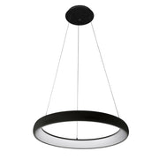 Lampadario Italux Alessia LED nero 50W 3000K 61cm