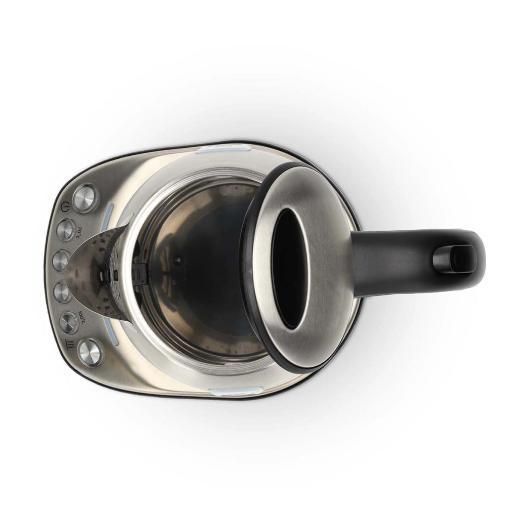 Bollitore elettrico in acciaio da 1,7 l Wi-Fi Connected Temperatura regolabile Argento Nedis