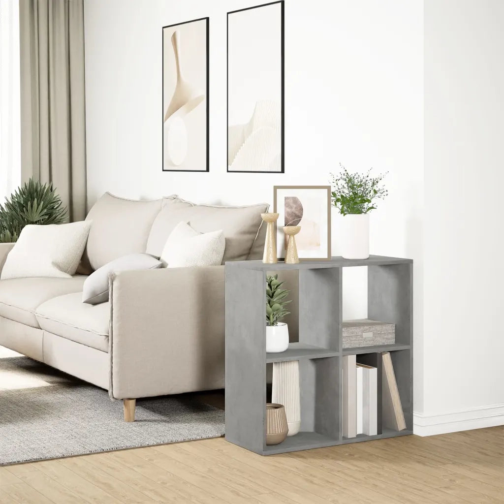 Libreria Divisorio Grigio Cemento 69,5x29x69,5 cm in Truciolato 858006