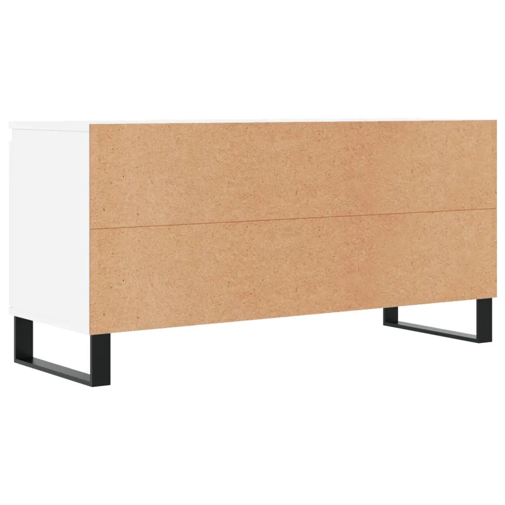 Mobile Porta TV Bianco 104x35x50 cm in Legno Multistrato 827020