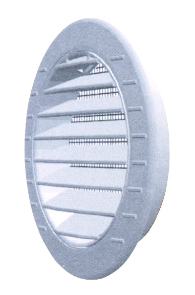 GRIGLIA DI AERAZIONE IN PLASTICA CON RETE Ø mm.  83 imbocco Ø mm. 63 10.00 pz