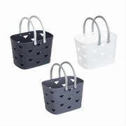 Trade Shop - Cesto Cestino Portatutto Oggetti Con Manici 26.5x18x17cm Multiuso Assortiti 10722 -