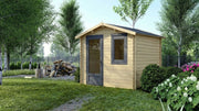 Casetta da giardino in legno - 7.5m2 - 3x2.5m - 28mm - colore: naturale - DOM755 - ALTANKA