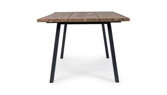 Tavolo Oslo Antracite/Naturale 160x90 cm in Legno