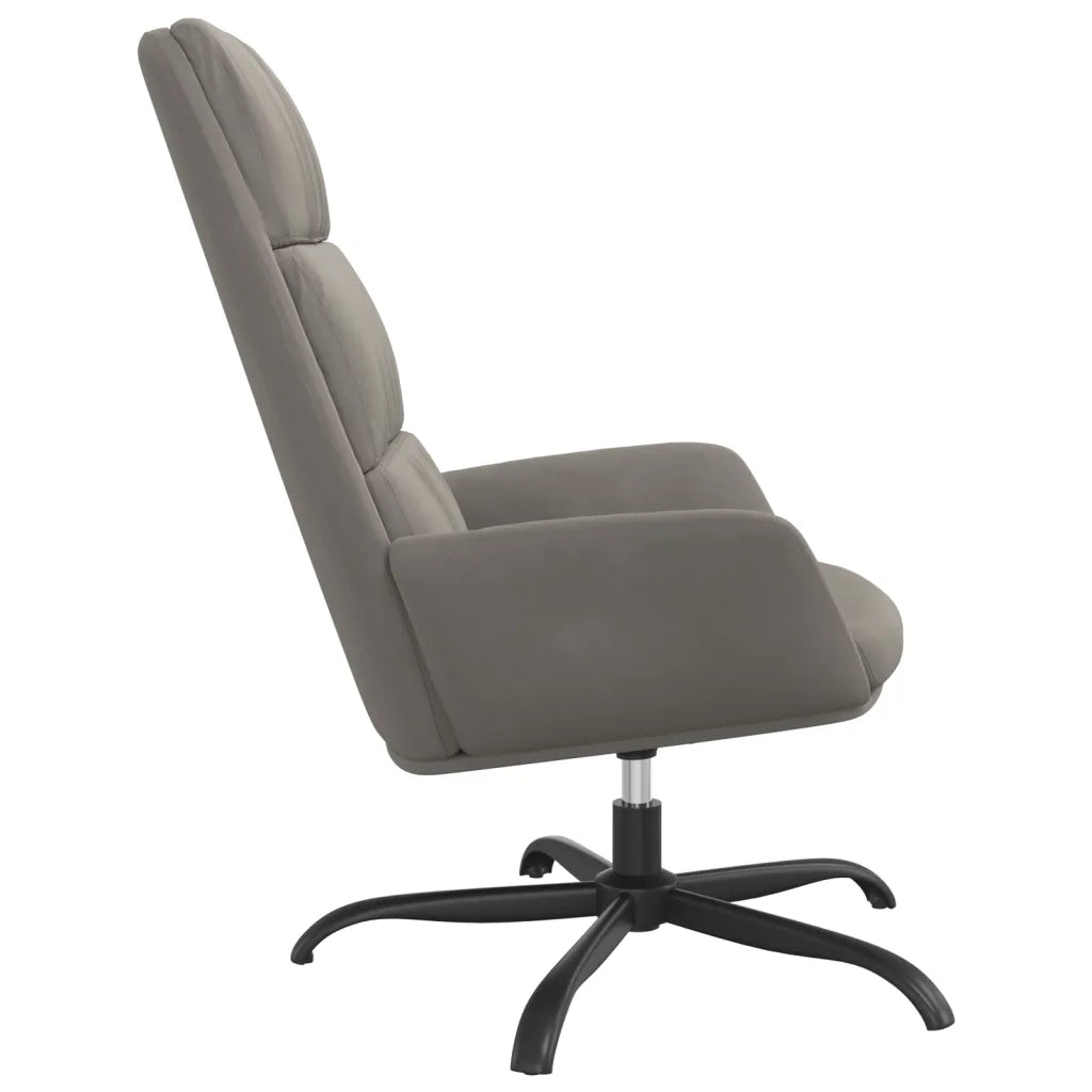 Poltrona Relax Grigio Chiaro in Velluto cod mxl 14452