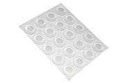 Paracolpi Adesivi Quadrati Trasparenti Diametro 13 Mm Pezzi 20 - Masidef
