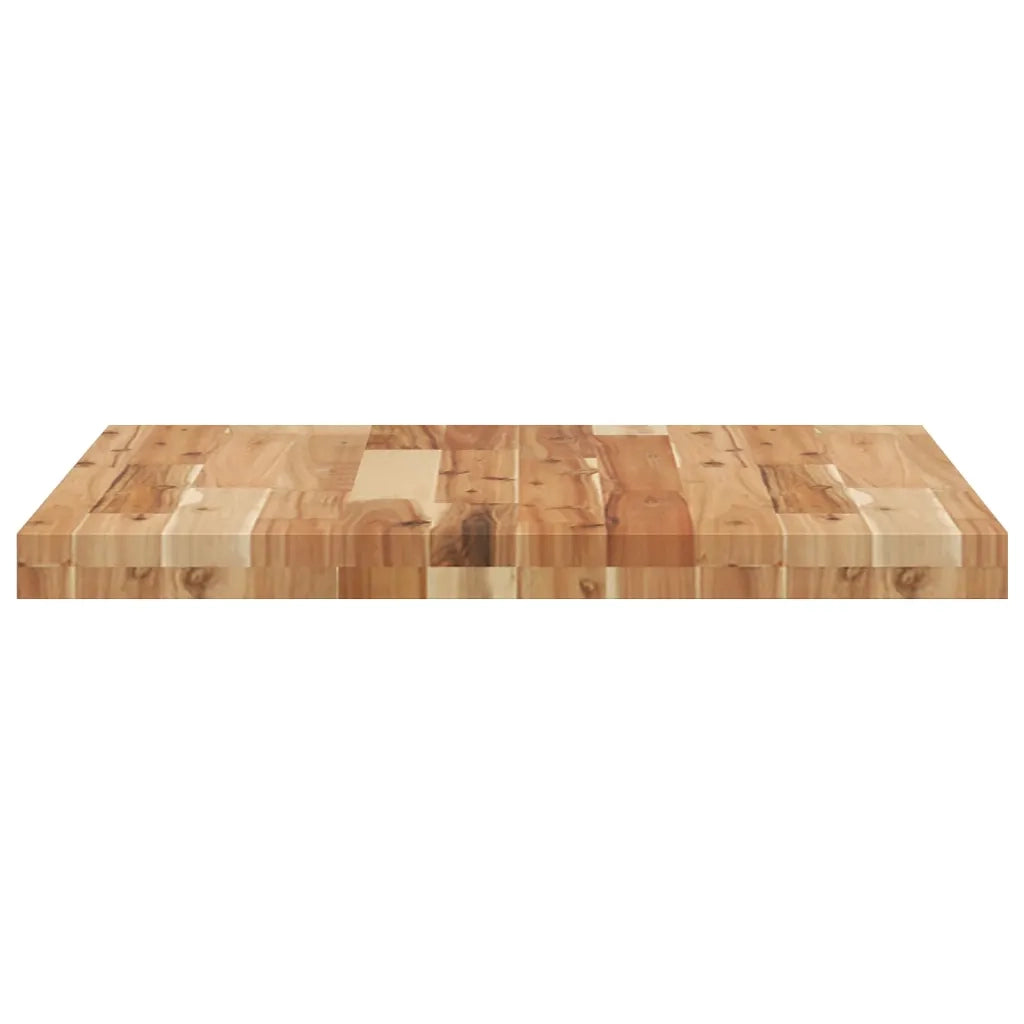 Piano Tavolo | Superficie Tavolo | Piano Scrivania Quadrato 60x60x4 cm in Legno Massello di Acacia