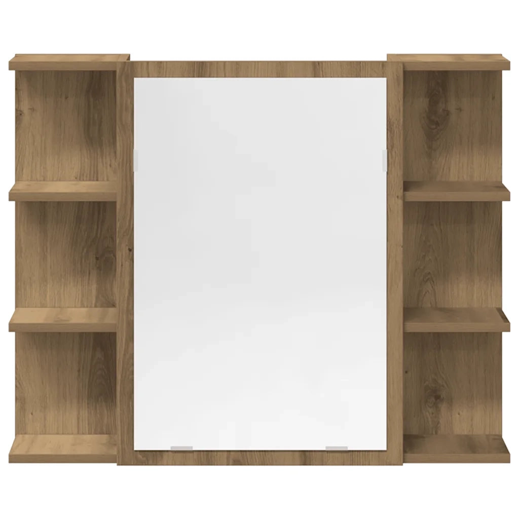 vidaXL Set Mobili da Bagno 3 pz Rovere Artigianale Legno Multistrato