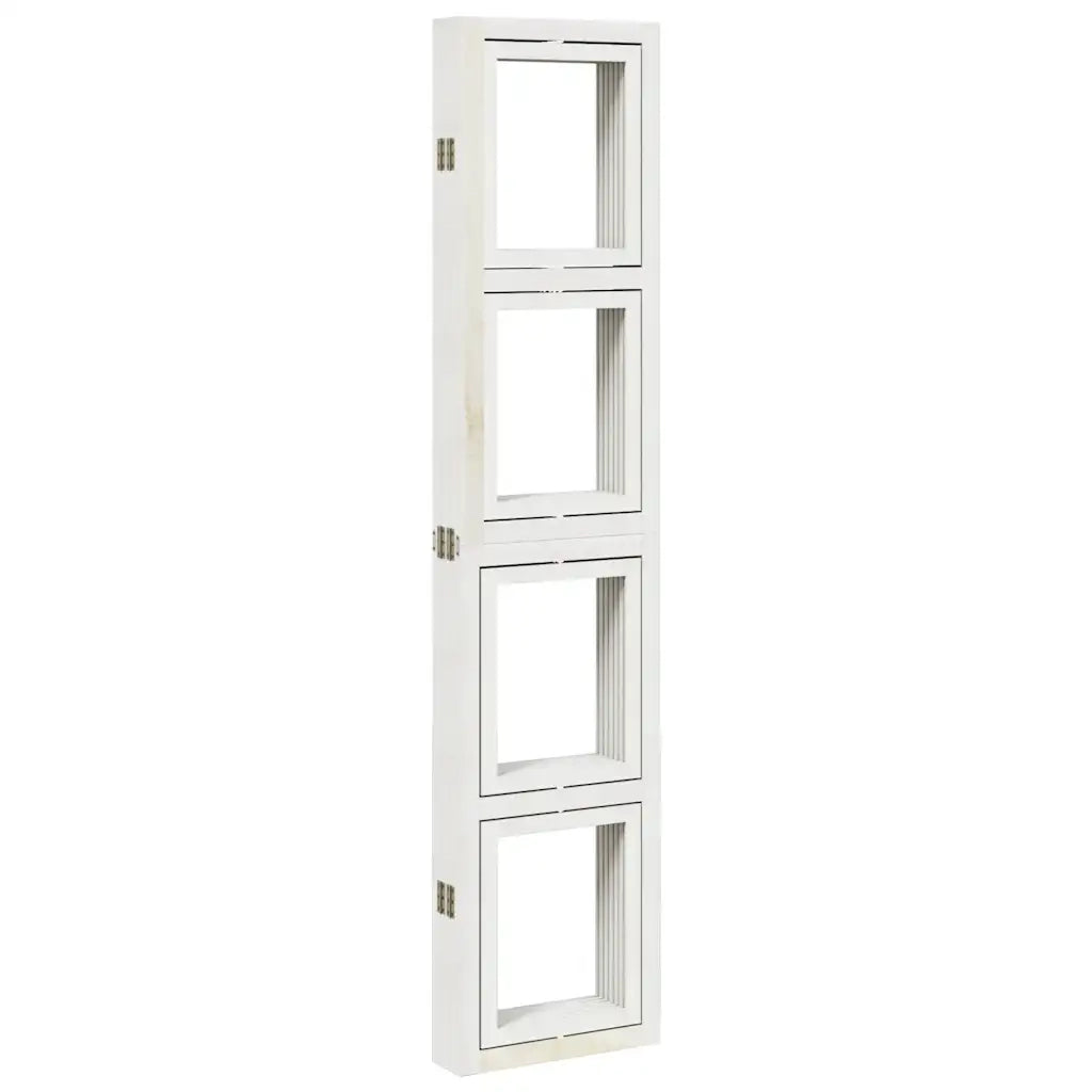 Divisorio Ambienti | Divider per stanze | Paravento 6Pannelli Bianco Legno Massello di Paulownia