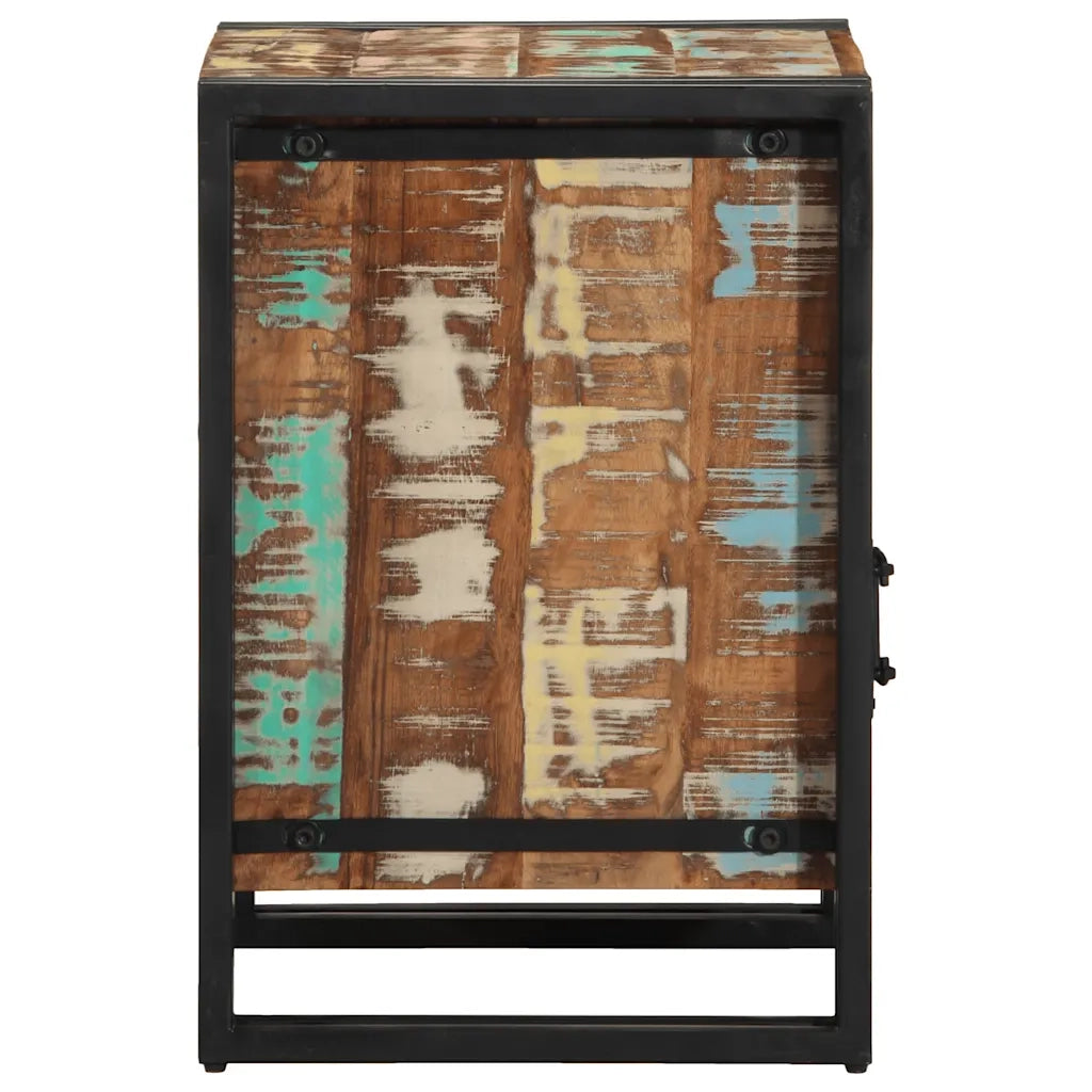 Comodino 40x40x59 cm in Legno Massello di Recupero 4016695