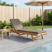 Lettino da sole 100% Poliestere Teak Solido