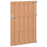 Cancello da giardino 100 x 150 cm WPC e Alluminio Marrone 42039051