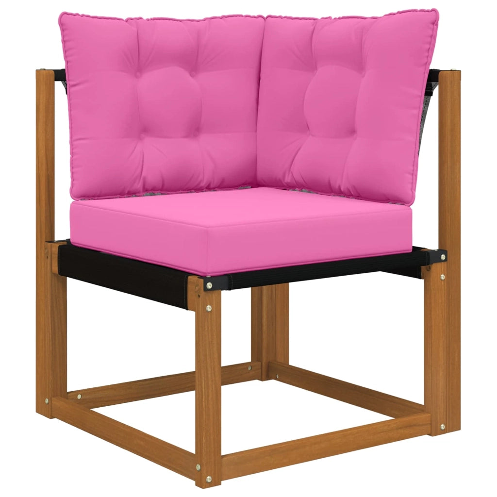 Cuscino per divano da esterno 3 pcs Rosa Poliestere