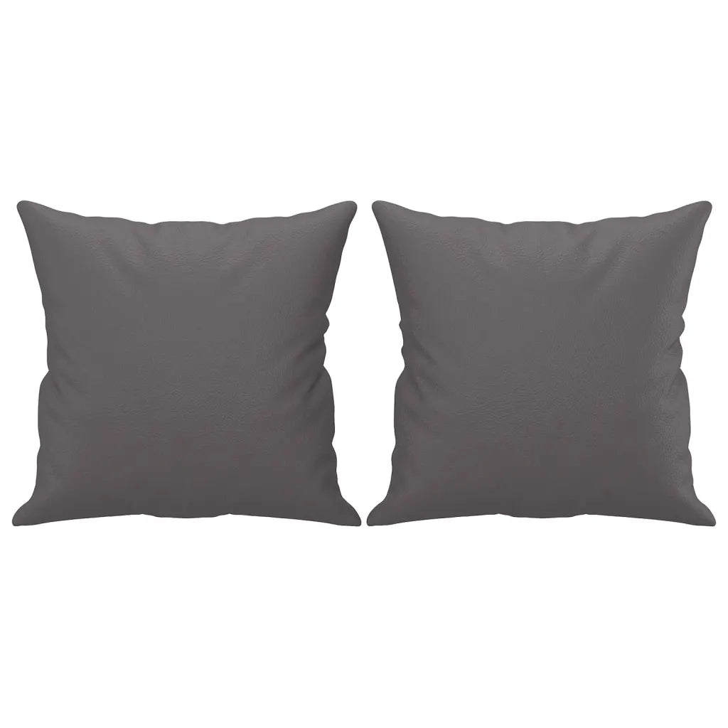 Set di Divani 3 pz con Cuscini Grigio in Similpelle 3201375