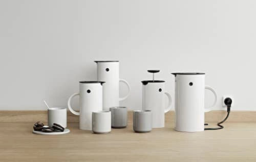 Stelton 5709846001268 960 Termoscan a doppia parete in vetro 1 L con tappo a leva e a vite colore Bianco