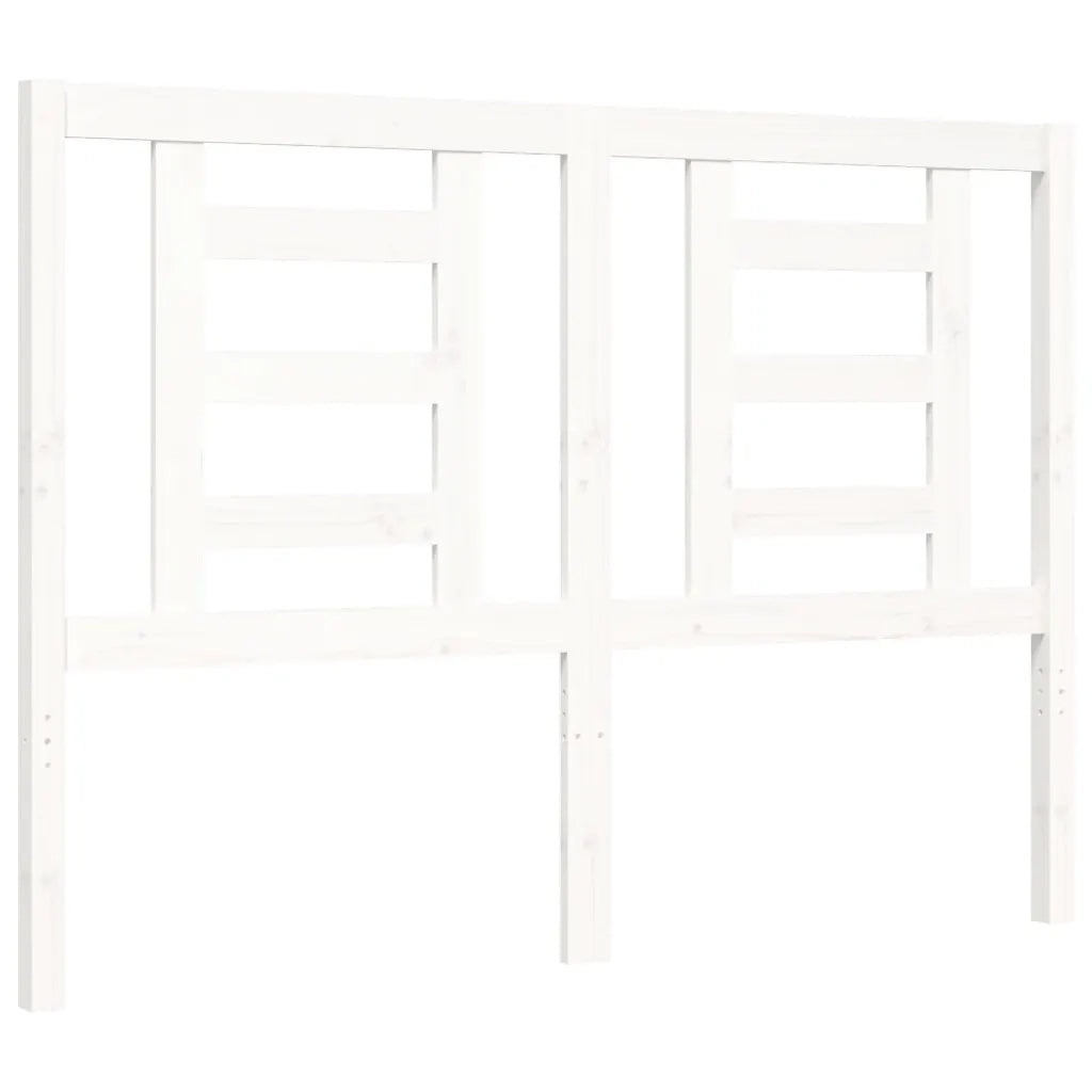 Giroletto senza Materasso-Struttura Letto Bianco 140x200 cm Legno Massello Pino 929200