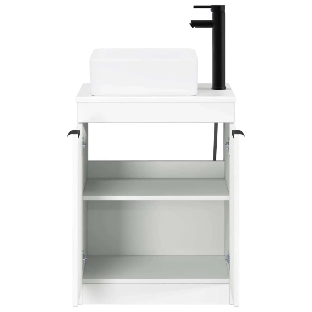 Set di mobili per il bagno Bianco Legno ingegnerizzato 3404222
