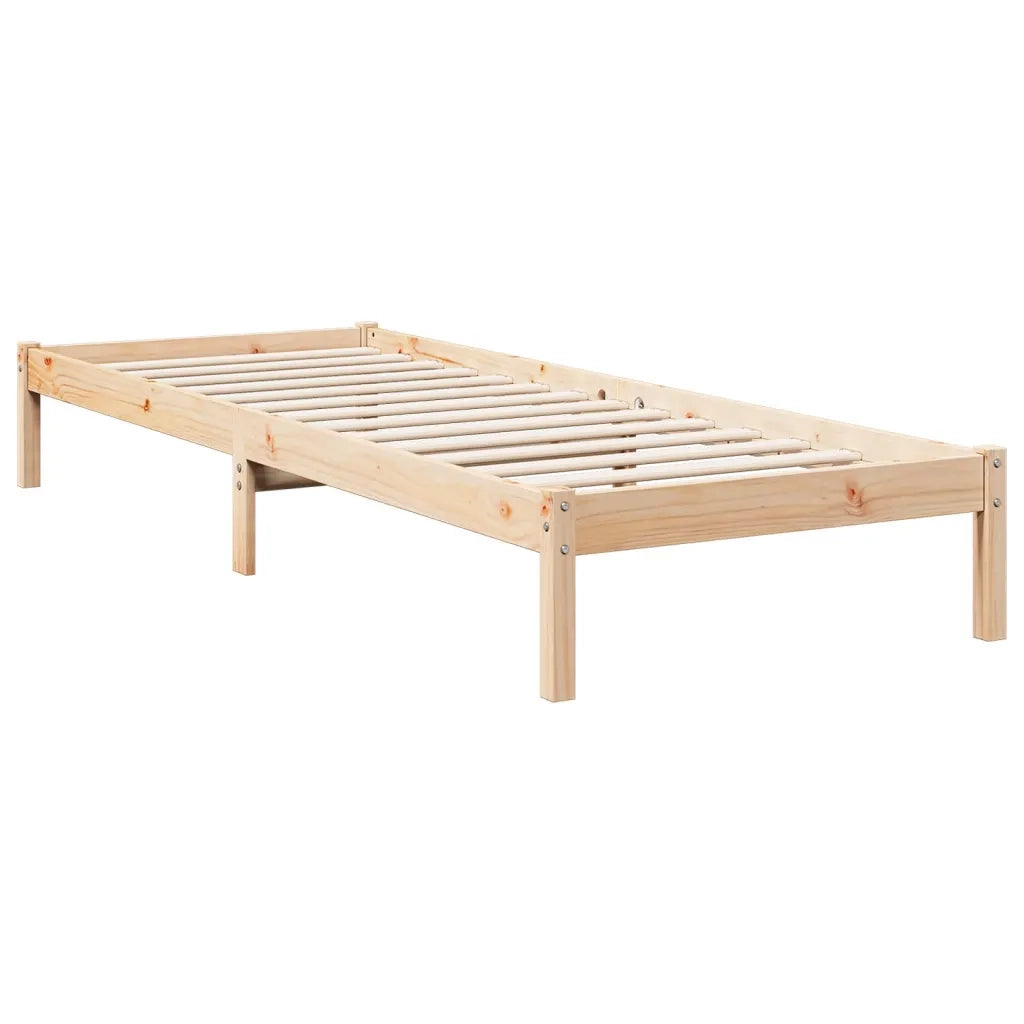 Letto Extra Lungo senza Materasso 80x220 cm in Legno di Pino 852414