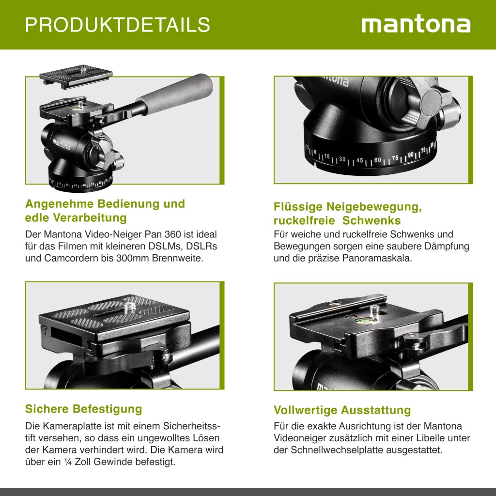 Mantona Pan 360 video panhead