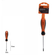 Trade Shop - Cacciavite Giravite Magnetico Punta A Croce 3x75mm Impugnatura Ergonomica 07436 -