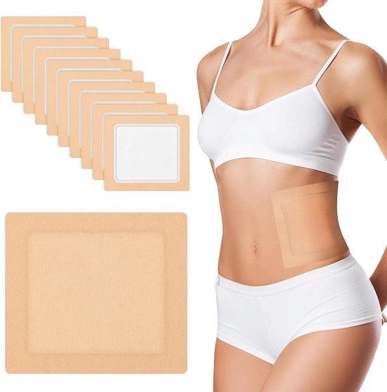 Kit di impacchettamento per olio di ricino autoadesivo - Sostituzione del sonno - Riduzione della costipazione - 10 pz