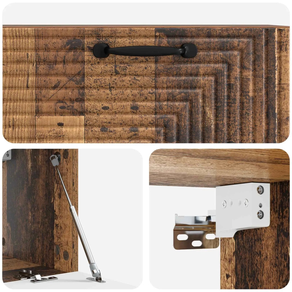 Mobile Porta TV da Muro Legno antico 78,5 x 31 x 30 cm