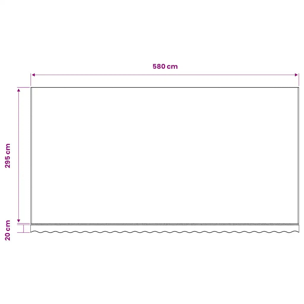 Tenda da Sole | Tenda Parasole in Tela Antracite 6x3 m