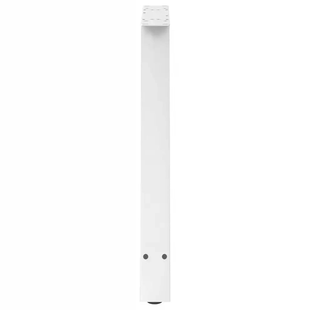 vidaXL Gambe per tavolo da pranzo a forma di A 2 pz bianche 80x(72-73) cm in acciaio