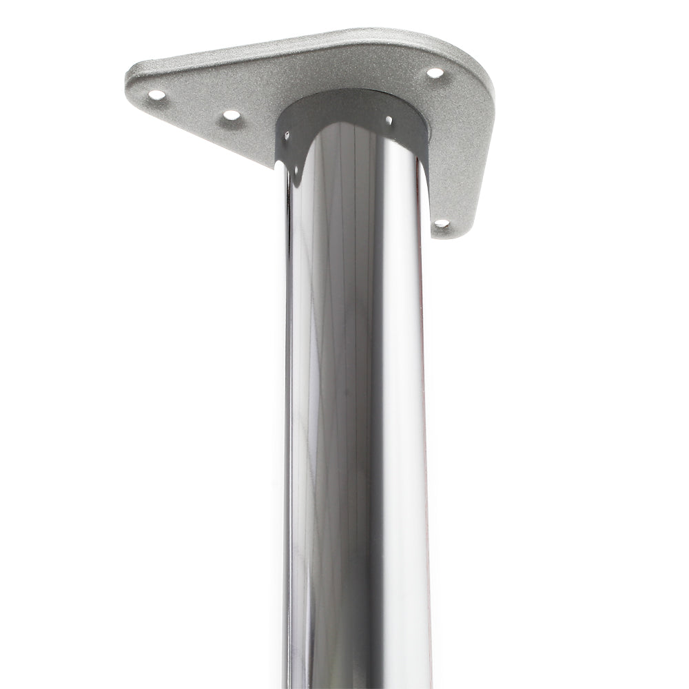 Set 4 gambe per tavolo regolabili in acciaio inox cromato Ø 60mm 1100mm Piedi per mobili