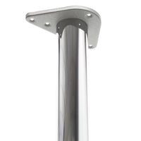 Set 4 gambe per tavolo regolabili in acciaio inox cromato Ø 60mm 1100mm Piedi per mobili