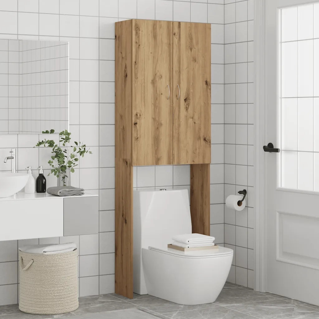 Mobile per Lavatrice Rovere Artigianale 64x25,5x190 cm 856647