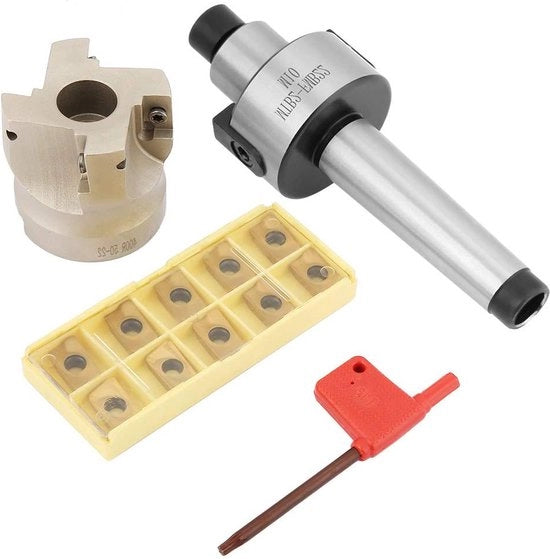 Supporto per viti a mano MT2-FMB22 supporto per viti a mano piano 400R-50-22 CNC supporto per schiuma - inclusa 10 pezzi APMT1604 metallo duro.