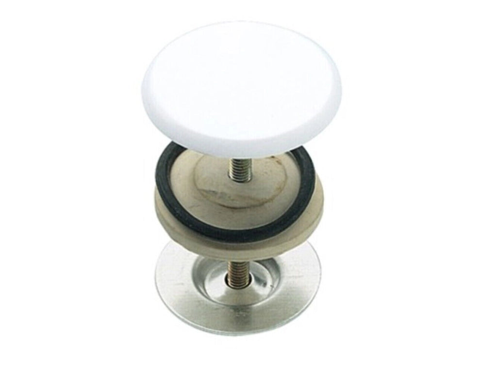 Copriforo Tappo Per Lavabo Bianco Diametro 50 Mm Tipo Pesante - Idrobric