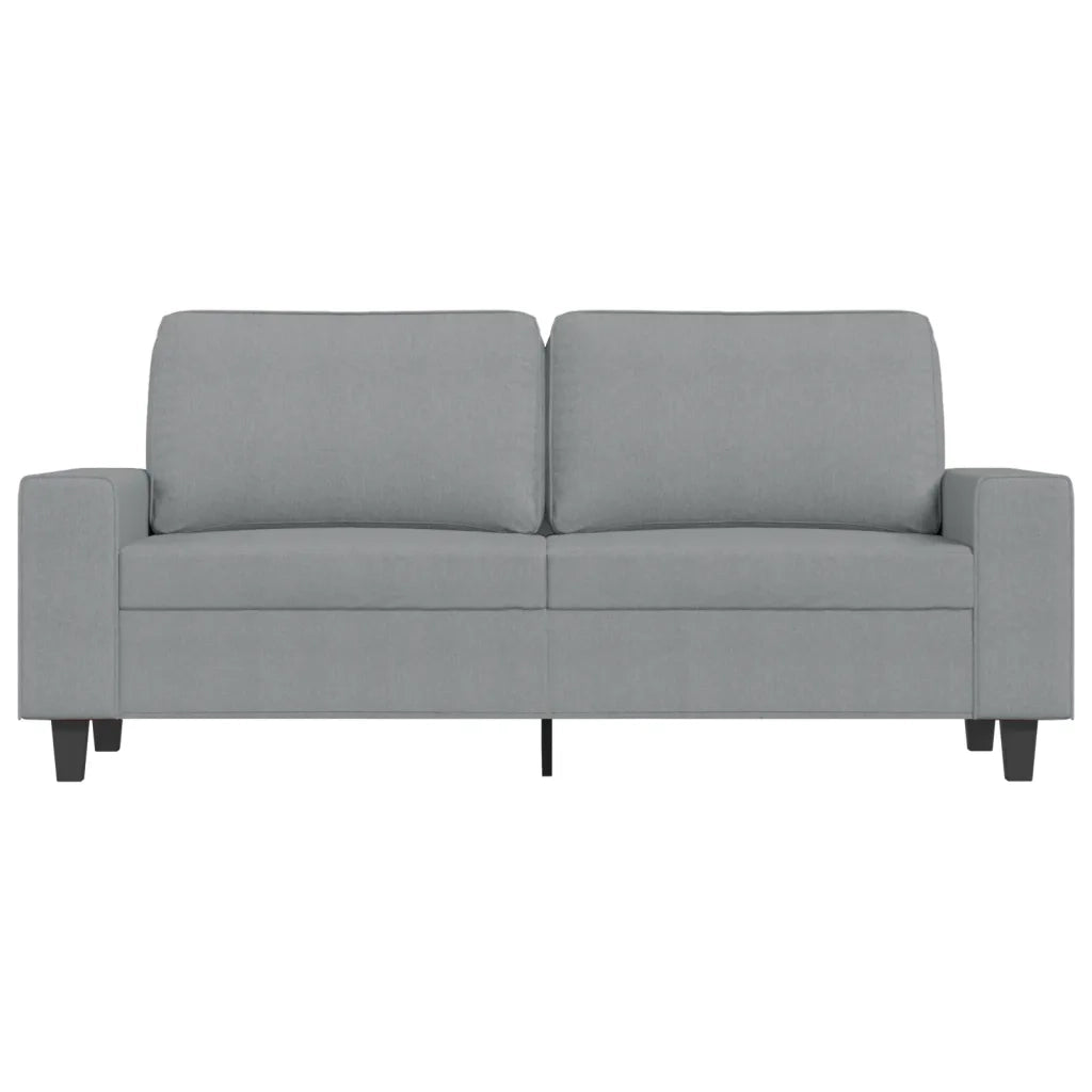Divano a 2 Posti Grigio Chiaro 140 cm in Tessuto 359391