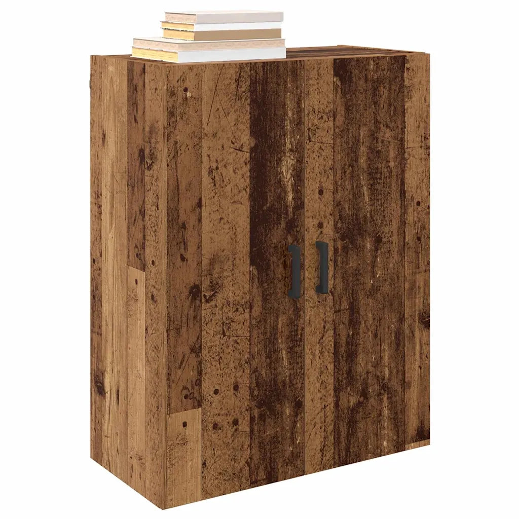 Mobiletto a muro 2 pcs Legno vecchio 69,5 x 34 x 90 cm