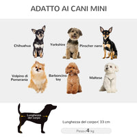 Carrello per Cani Pieghevole 53x45x28 cm per >Cani Taglia Mini Blu Scuro