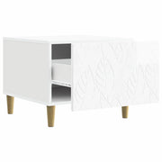 Tavolino da salotto | Tavolino da caff¨¨ | Tavolino da Soggiorno Bianco Lucido 50 x 49 x 40 cm