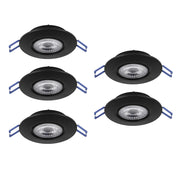 Faretto Incasso Moderno Gedrez Plastiche Nere Trasparente Led 4,9W 2600Lm