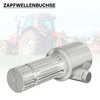 Boccola albero cardanico 175 mm Attacco albero scanalato 1 3/4" 6D Albero uscita 1 3/8" 21D Trattore