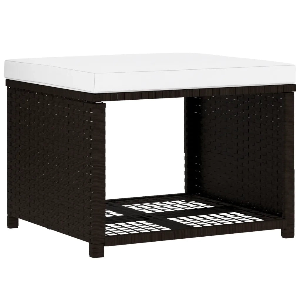 Set Divani da Giardino 4 pz | Set Salotto da Giardino in Polyrattan Marrone